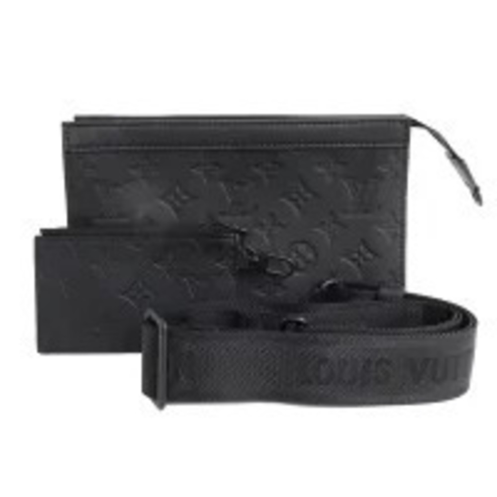 Louis Vuitton Monogram Gaston Wearable Wallet Shoulder Bag Canvas Noir Black